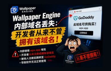 Wallpaper Engine 域名丢失导致无法使用？开发者从来不曾拥有该域名！ 7
