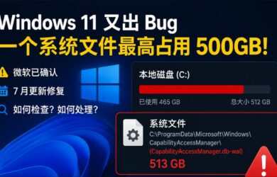 微软承认：Windows 11 这个 Bug，最高能吃掉 500GB 硬盘空间｜请检查你是否受到影响 8