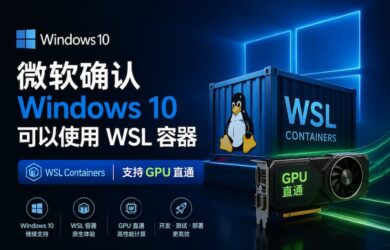 微软确认 Windows 10 可以使用 WSL 容器（WSL Containers），支持GPU直通 9