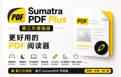 SumatraPDF Plus 增强版：完美中文排版、全渲染暗黑模式、双击查词、大文件加速 12