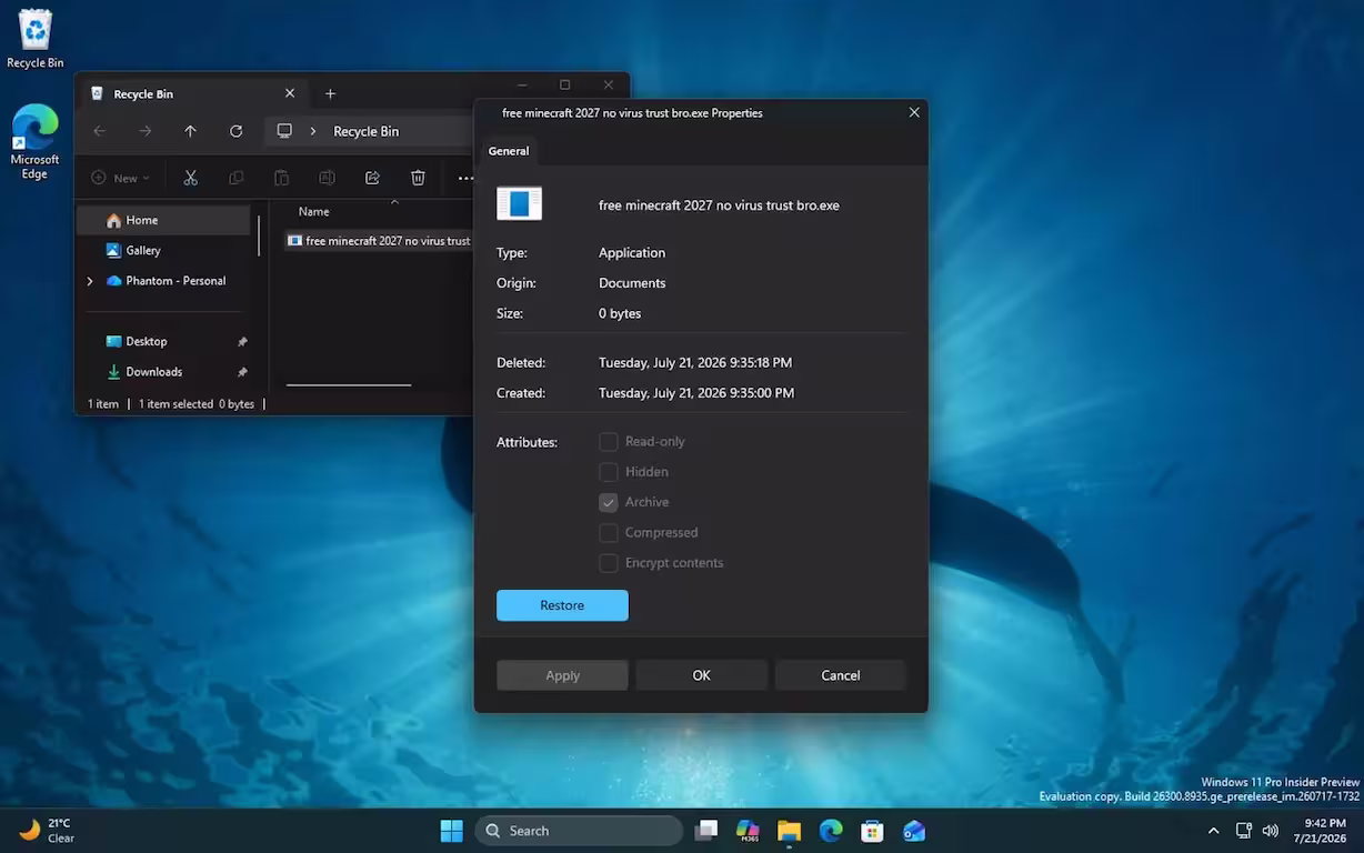 抢先看:Windows 11 重新设计的运行对话框、文件属性界面 2 抢先看:Windows 11 重新设计的运行对话框、文件属性界面 2