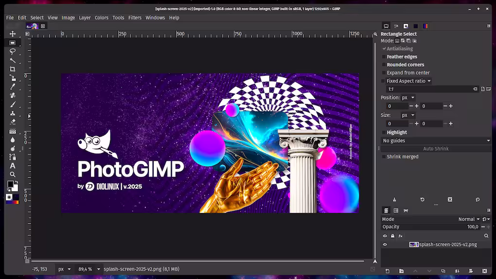 PhotoGIMP - 把 GIMP 改成 Photoshop 的样子 2 PhotoGIMP - 把 GIMP 改成 Photoshop 的样子 2