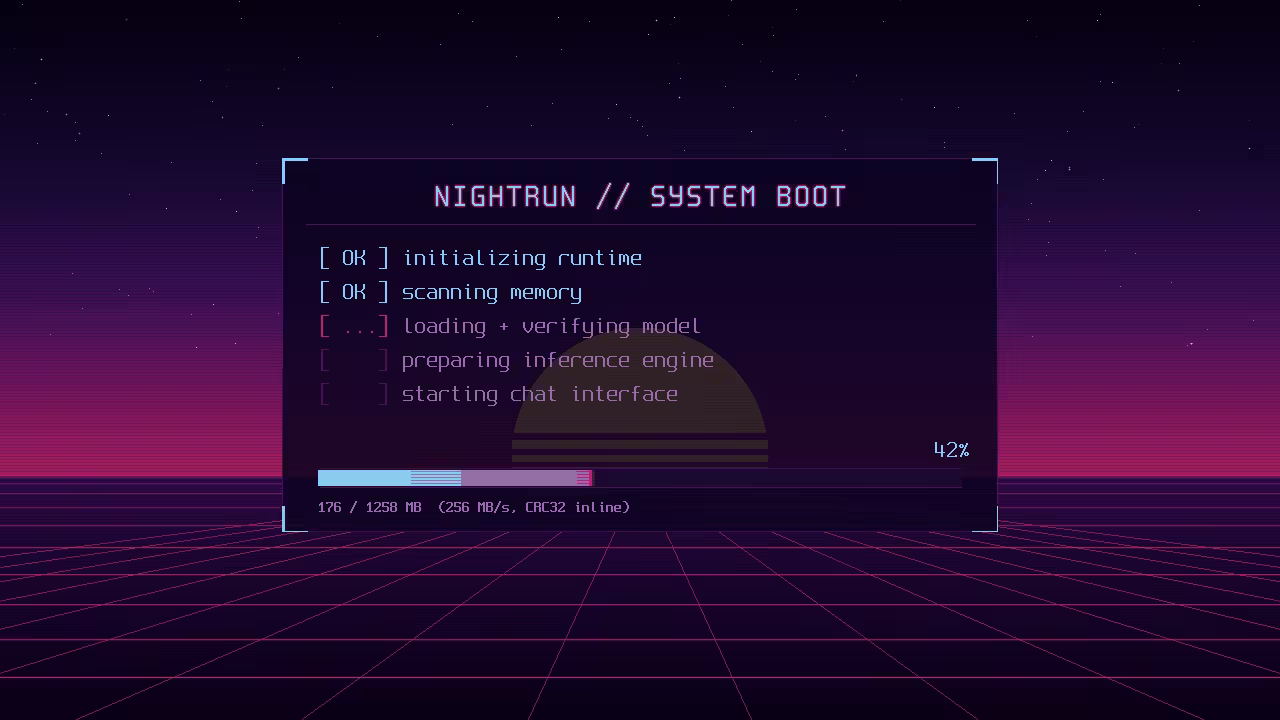 NIGHTRUN – 无需操作系统，用 U 盘启动的的本地大模型客户端 2