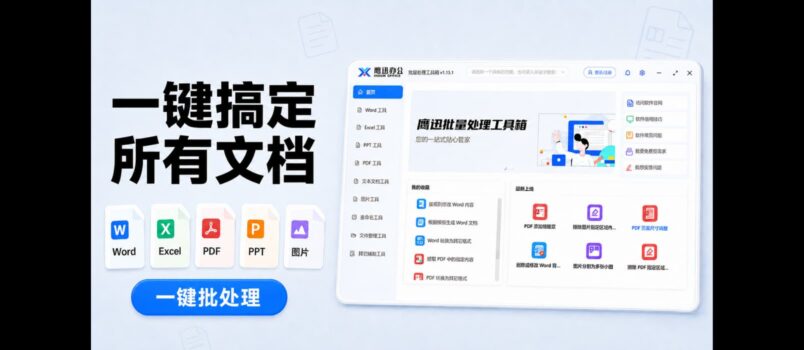 压箱底办公神器：一键搞定Word、Excel、PDF、PPT、图片的批处理工具，效率翻倍！ 1