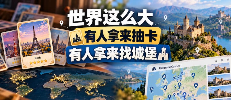 有人把全世界的城市做成抽卡游戏,有人收集了 5.7 万座城堡、要塞、宫殿 1 有人把全世界的城市做成抽卡游戏,有人收集了 5.7 万座城堡、要塞、宫殿 1