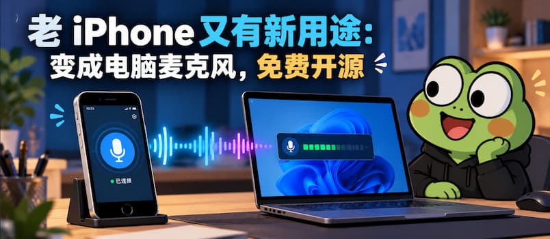 MicYou for iOS – 老 iPhone 又有新用途：变成电脑麦克风，免费开源 1