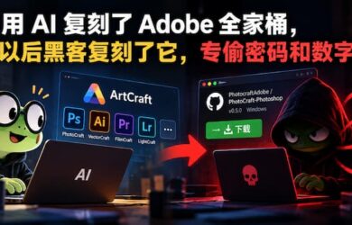 有人用 AI 复刻了 Adobe 全家桶，黑客用 AI 复刻了复刻，专偷密码和数字钱包 7