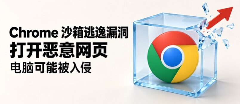 Chrome 图标突破沙箱边界，提示打开恶意网页可能导致电脑被入侵