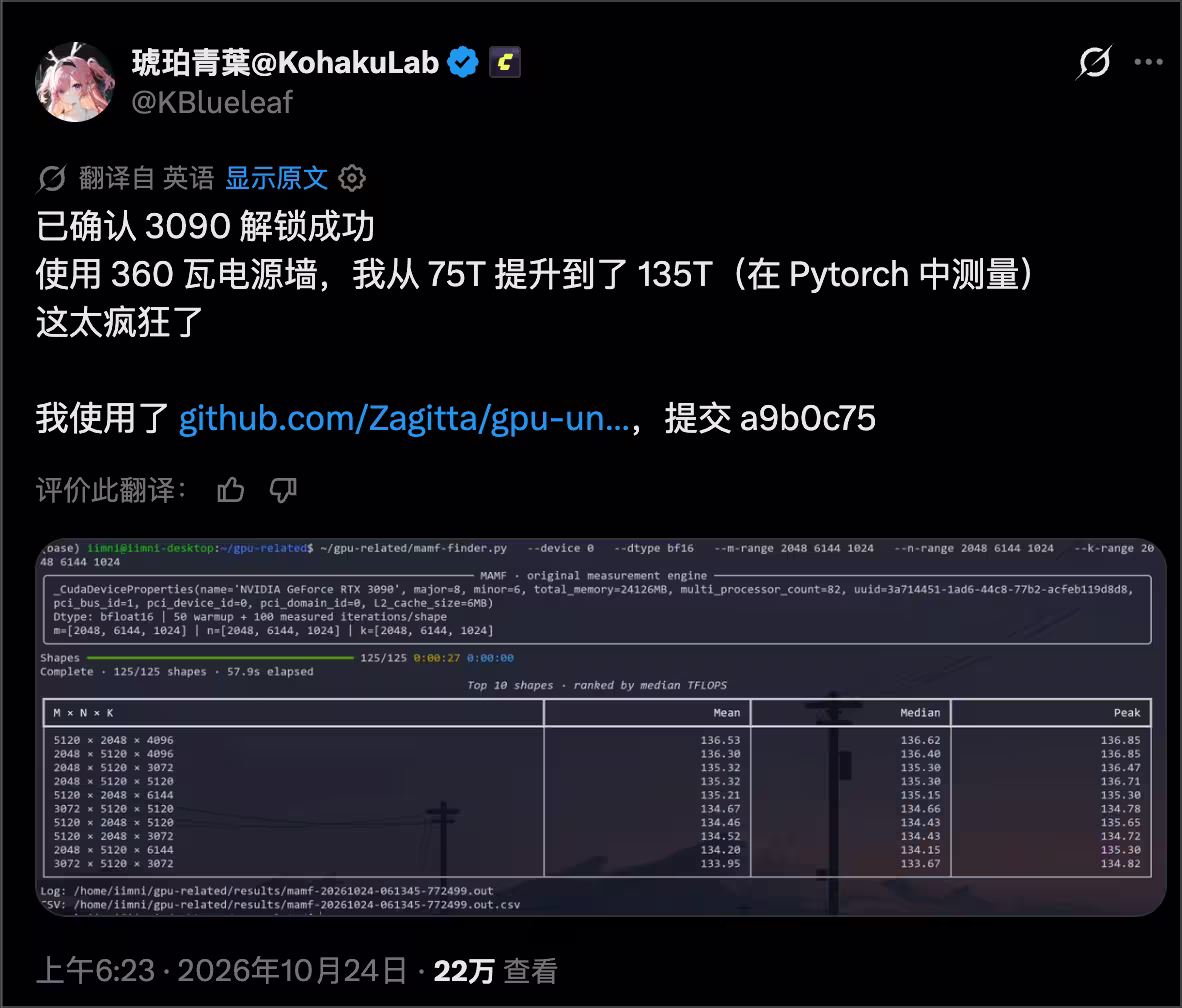 英伟达显卡的 AI 算力被人为限制了?有人成功解锁,性能接近翻倍 2 英伟达显卡的 AI 算力被人为限制了?有人成功解锁,性能接近翻倍 2