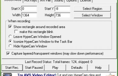 HyperCam - 小巧的屏幕录制软件，现已经免费 2