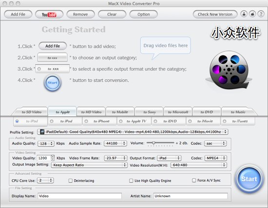 限时免费 Macx Video Converter Pro 视频格式变变变 小众软件