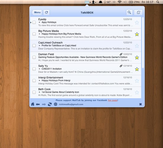 MailTab for Gmail - 菜单栏 Gmail 邮箱 [Mac] - 小众软件
