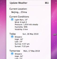 MenuWeather - 系统栏的天气信息[Mac] 13