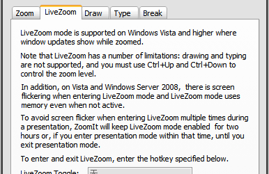 ZoomIt v3.03 更新，增加 LiveZoom 模式 18