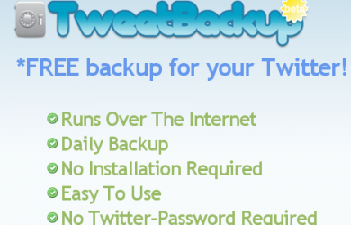 TweetBackup - 备份你的 Twitter 25