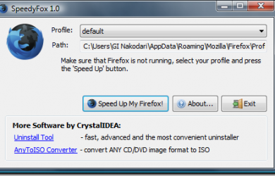 SpeedyFox - 一键提高 Firefox 启动速度 7