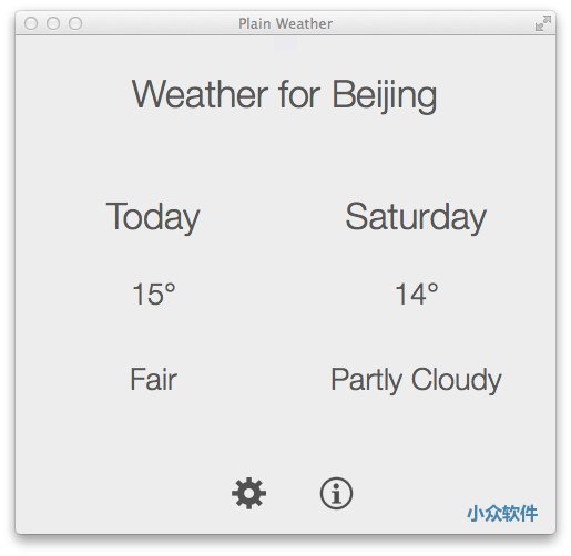 Plain Weather - 最朴素的天气应用 [Mac] - 小众软件