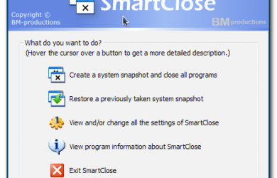 SmartClose - 快照当前程序，关闭后可恢复 22