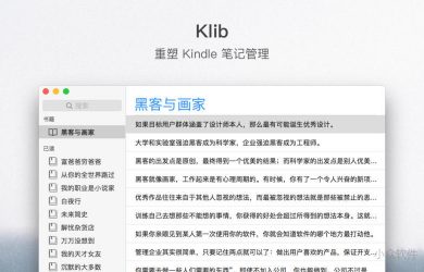 Klib - 管理你的 Kindle 标注、笔记[macOS] 9