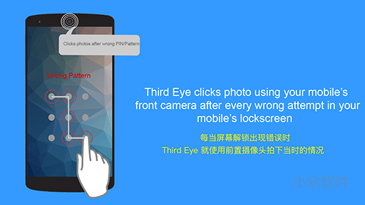 Third Eye - 解锁错误就拍照留念，记录想打开你的手机的人[Android] - 小众软件